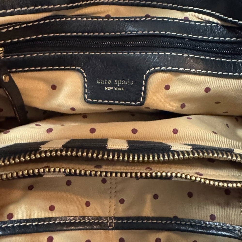 Kate Spade Vintage Black and Red Striped Women's Bag - Picture 6 of 9
